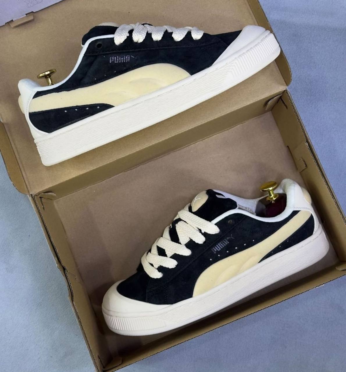 PUMA XL SUEDE CRUSH BLACK WHITE