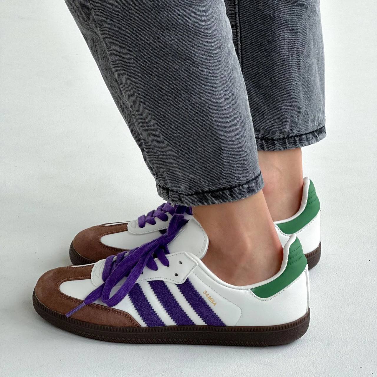 ADIDAS ORIGINAL SAMBA OFF WHITE BLUE