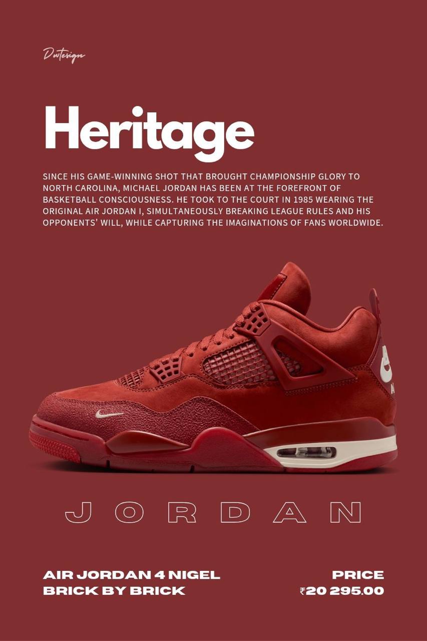 Air Jordan 4 Nigel Brick by Brick