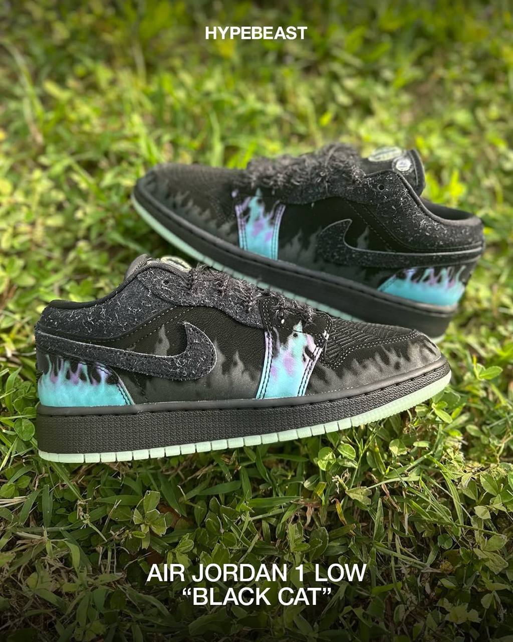 AIR JORDANS 1 LOW HALLOWEEN BLACK CAT