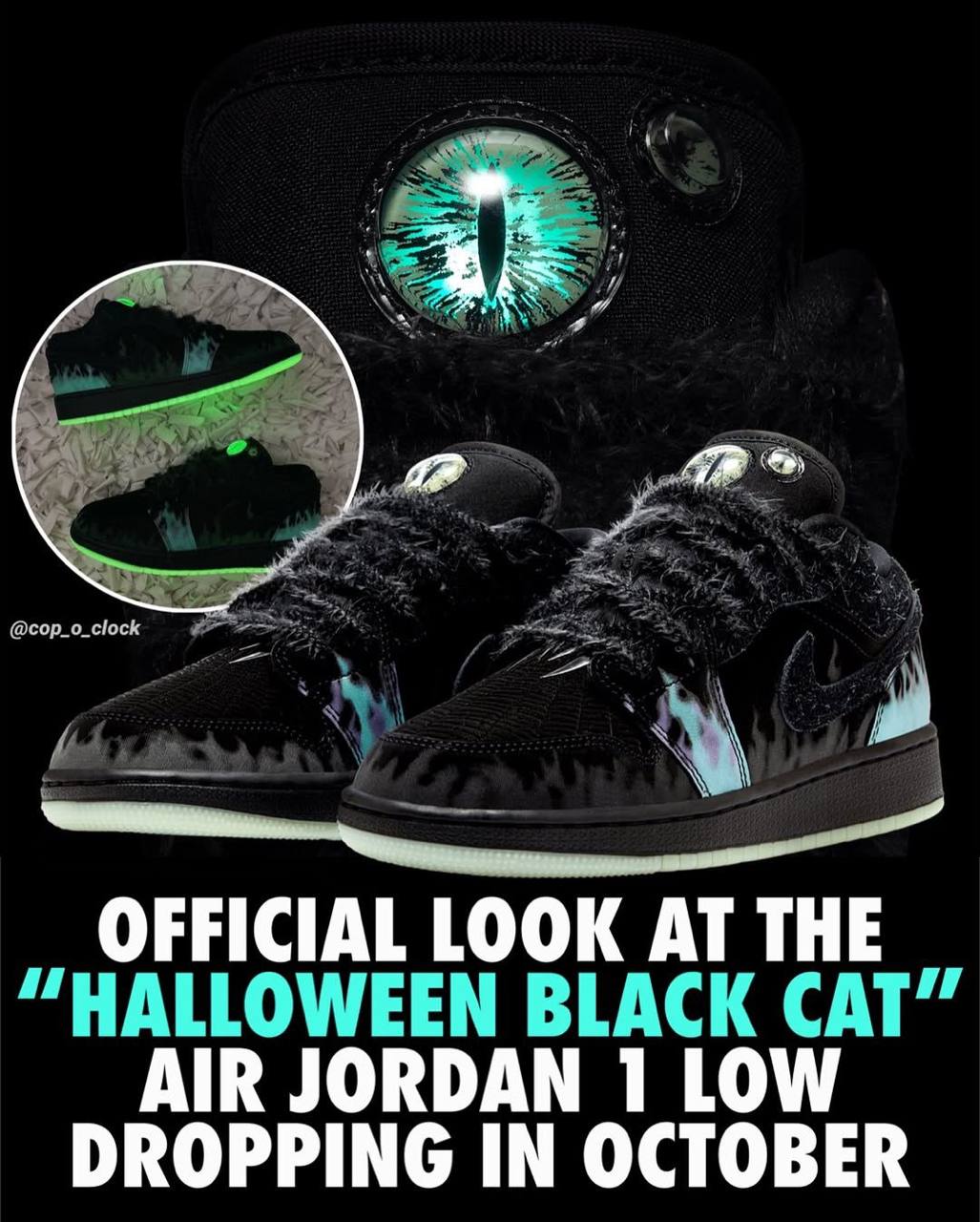 AIR JORDANS 1 LOW HALLOWEEN BLACK CAT