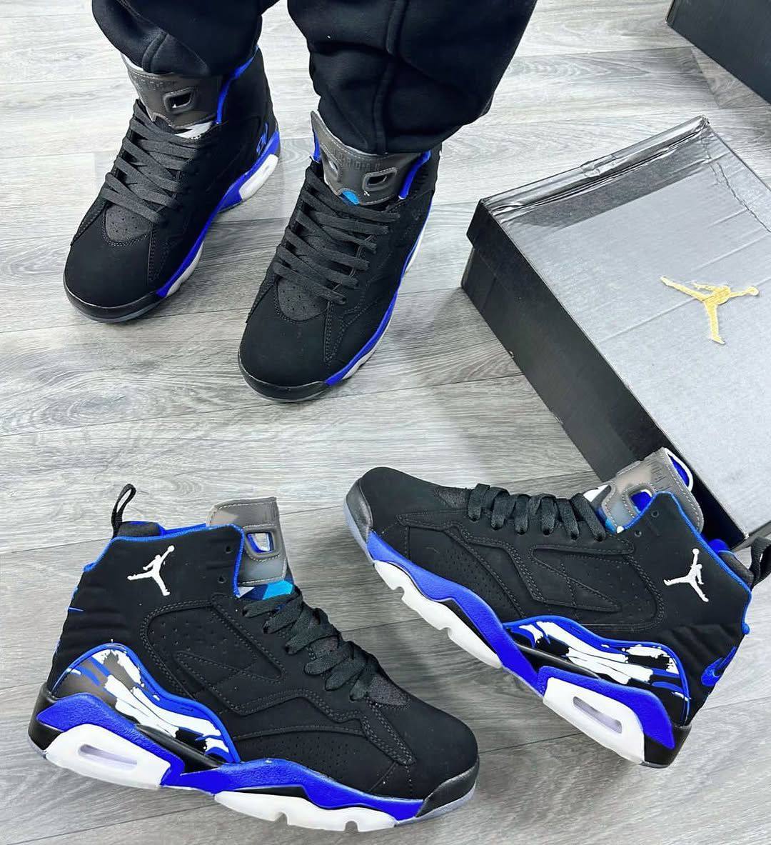 AIR JORDANS RETRO 6 JUMPMAN MVP BLACK BLUE