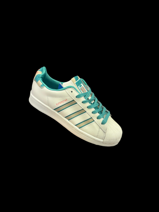 ADIDAS SUPERSTAR WHITE TEAL